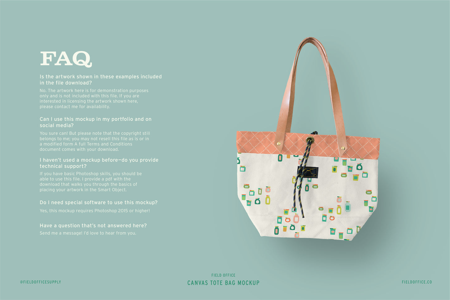 Canvas Tote Bag Mockup