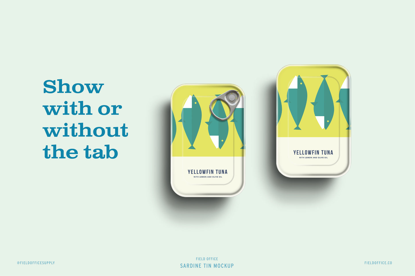 Sardine Tin Mockup