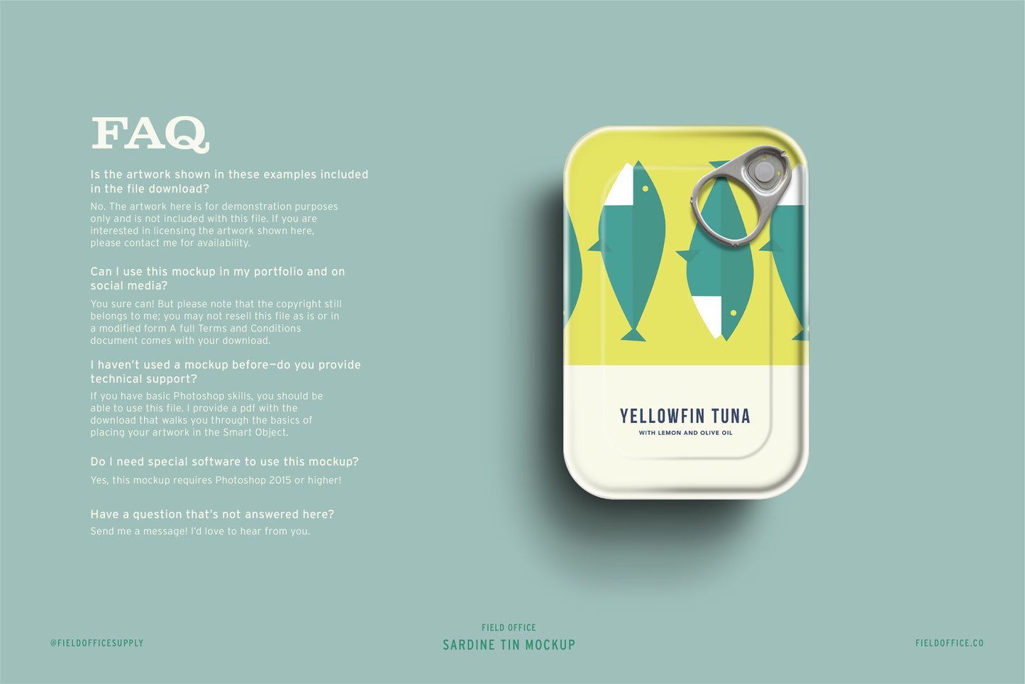 Sardine Tin Mockup