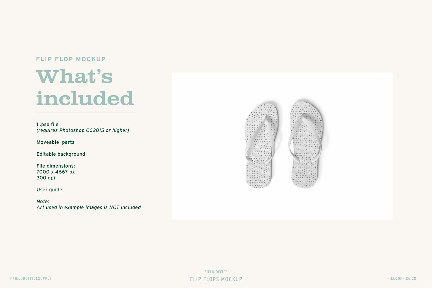 Flip Flops Mockup