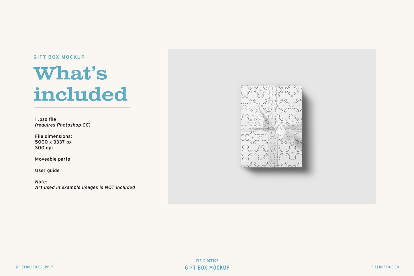 Gift Box Mockup
