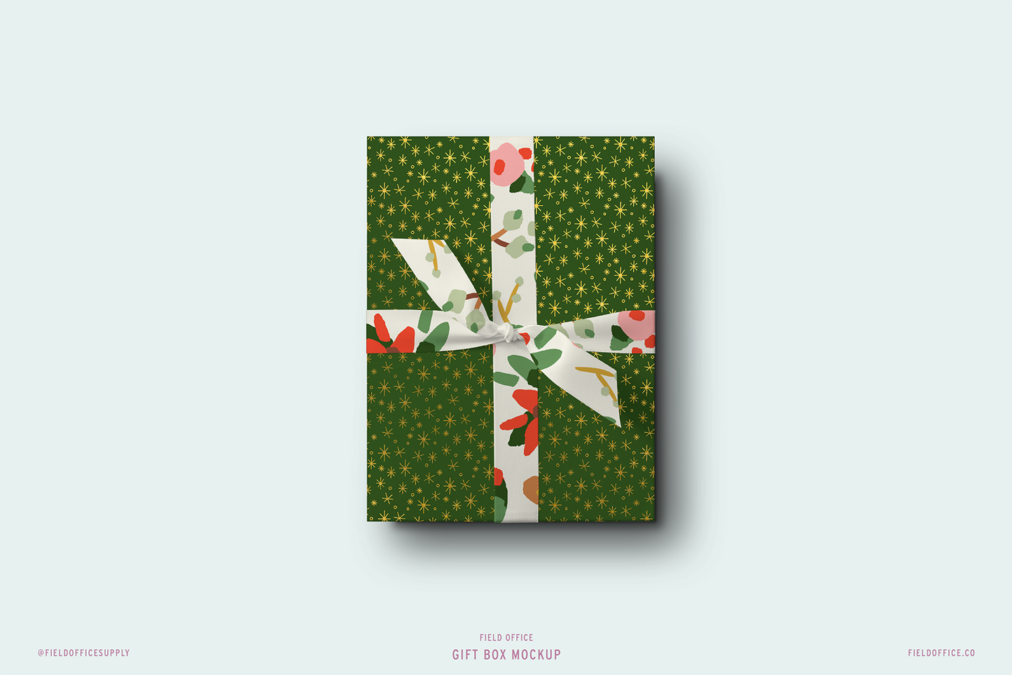 Gift box mockup for surface pattern designers by Field Office