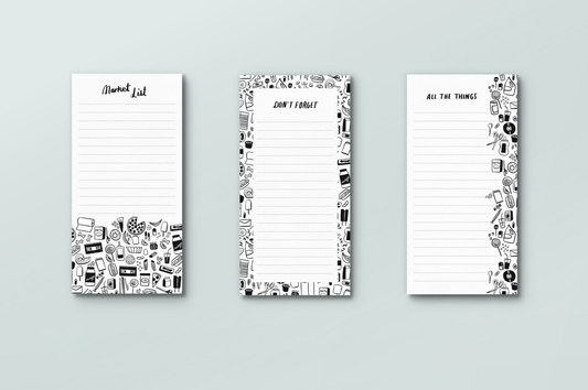 Market Notepads Mockup