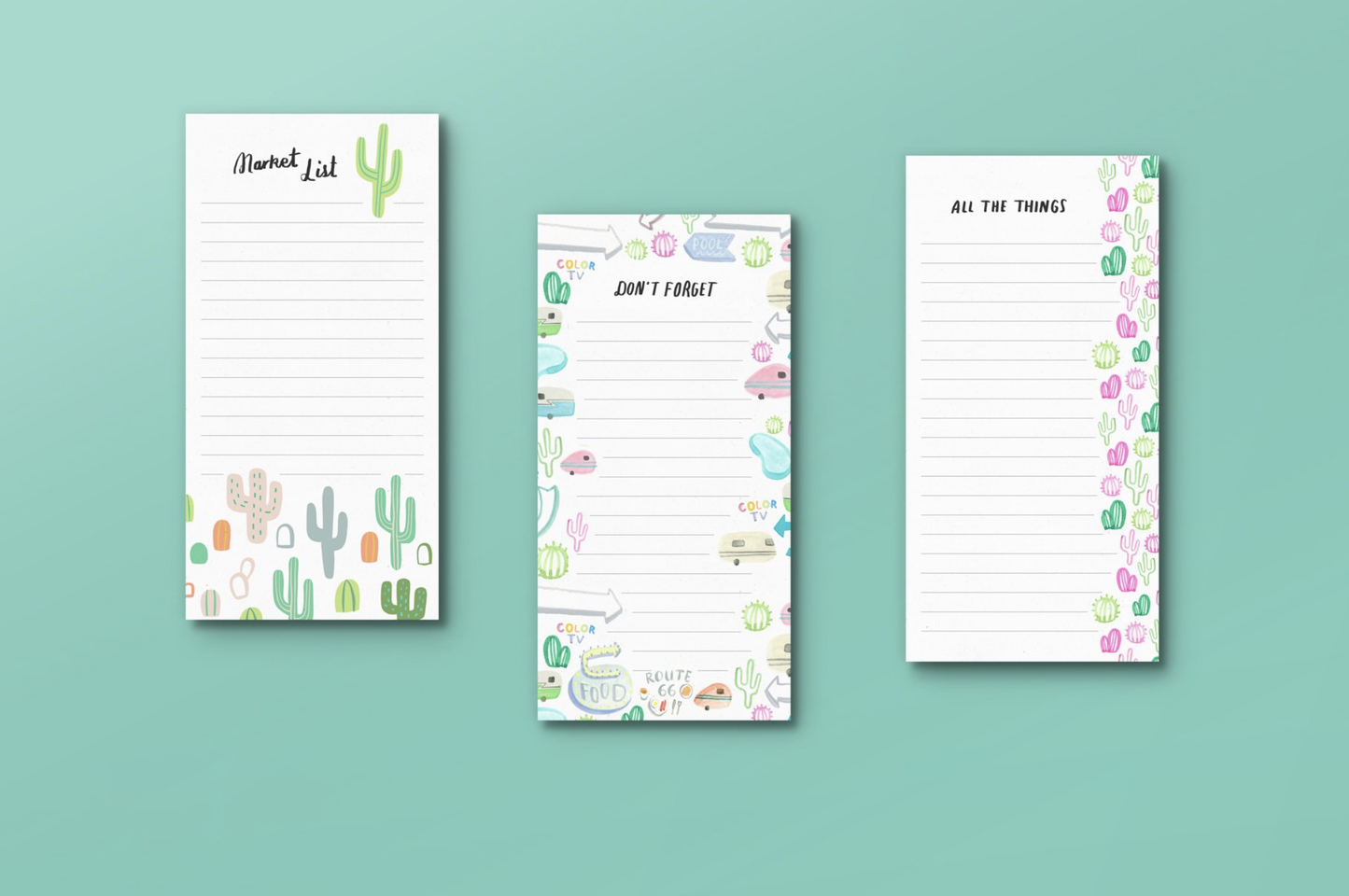 Market Notepads Mockup