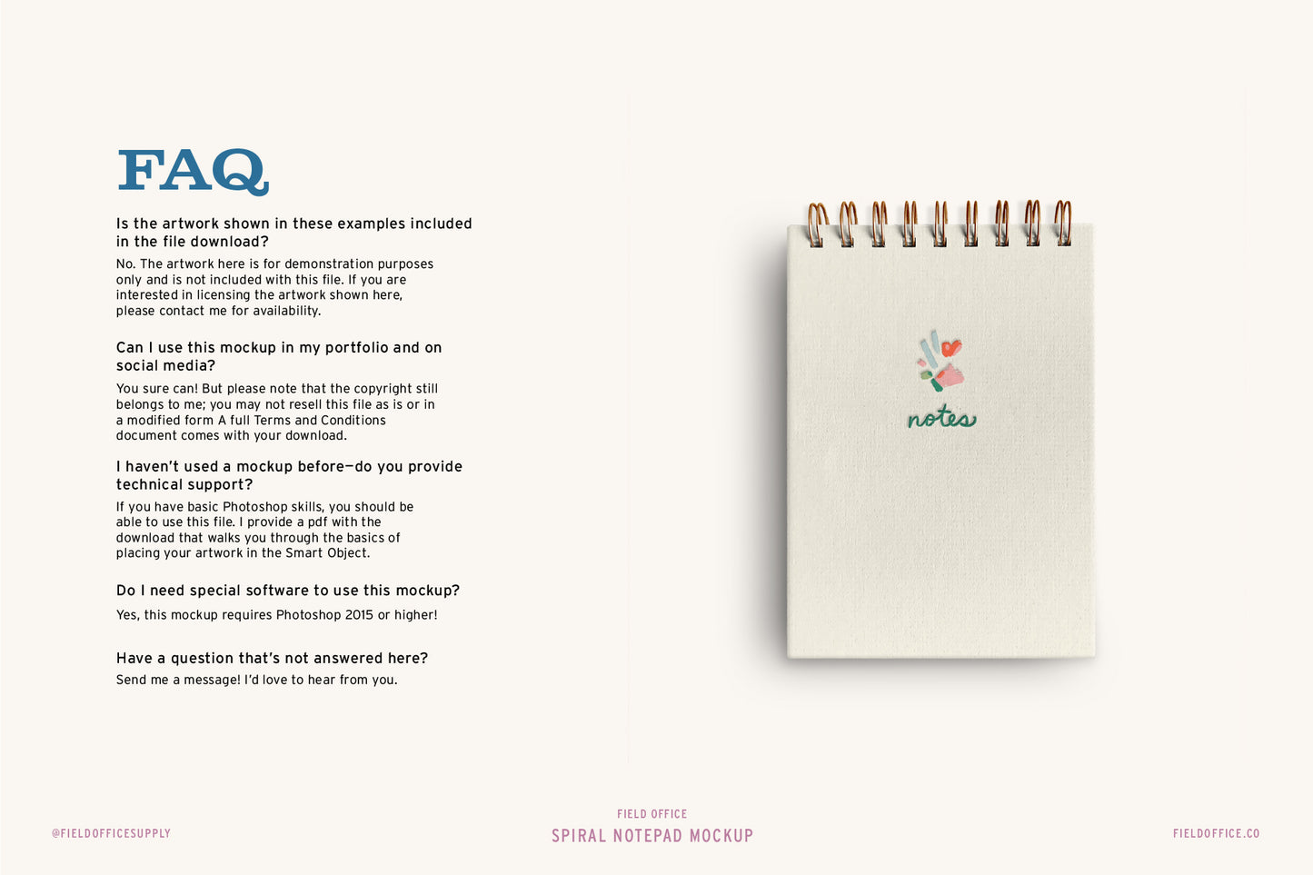 Spiral Notepads Mockup